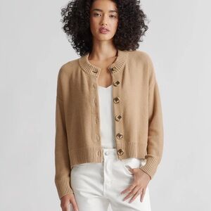 Quince Camel Button-Up Women's Cardigan